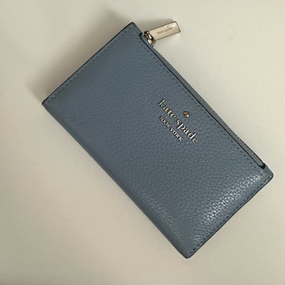 kate spade Accessories - Kate Spade Slate Blue Leather Wallet